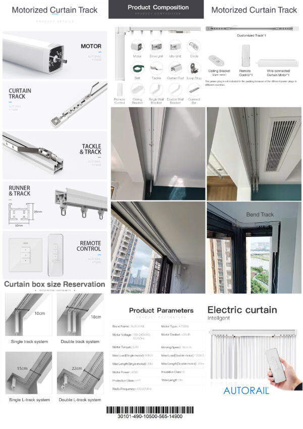 Motorized Curtain System (Smart Curtain)