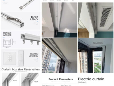 Motorized Curtain System (Smart Curtain) - For Ripple Fold Type