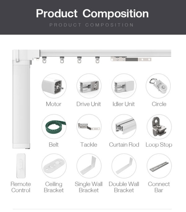 Motorized Curtain System (Smart Curtain) - Image 2